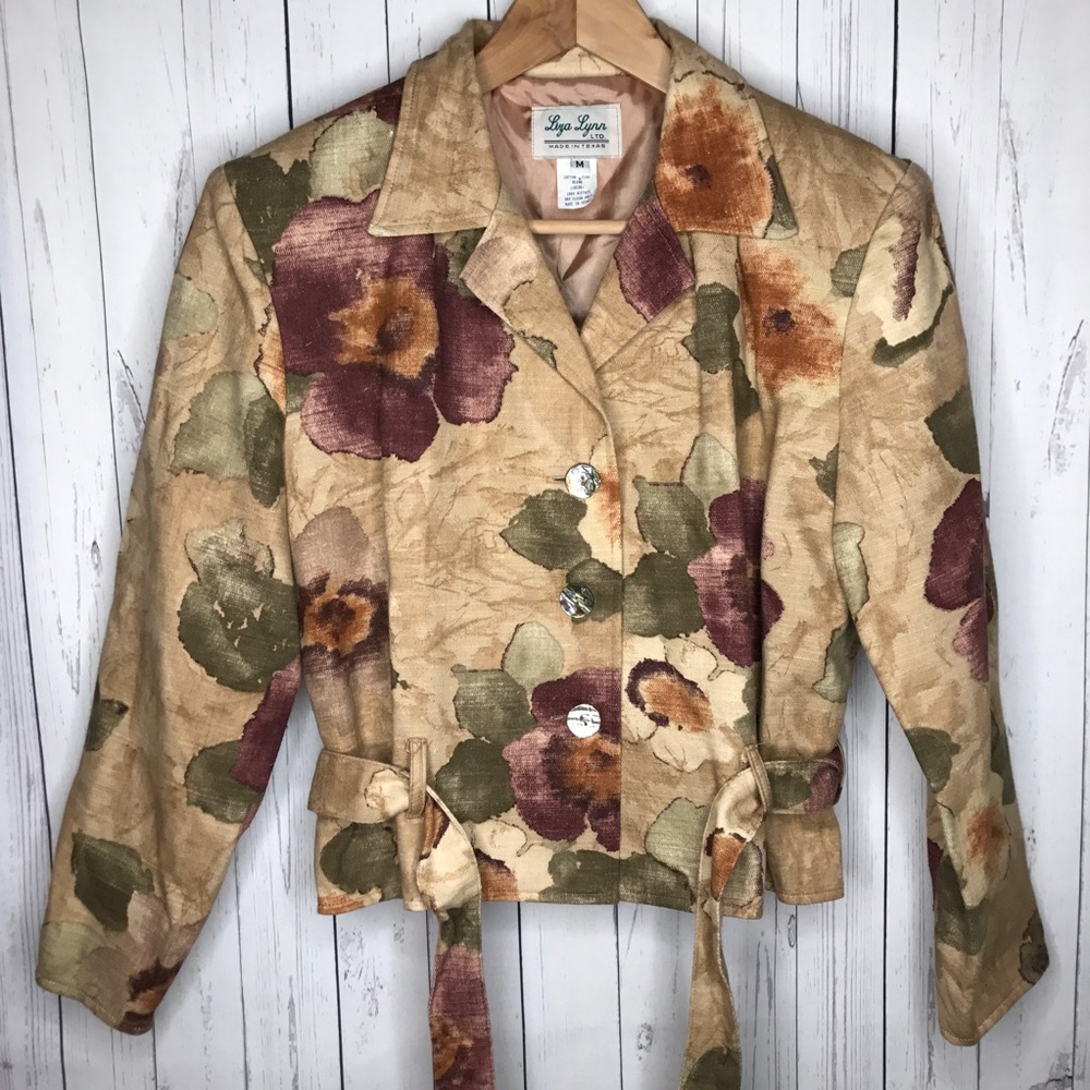 Liza Lyn LTD Size Medium Floral Jacket - Picture 1 of 4